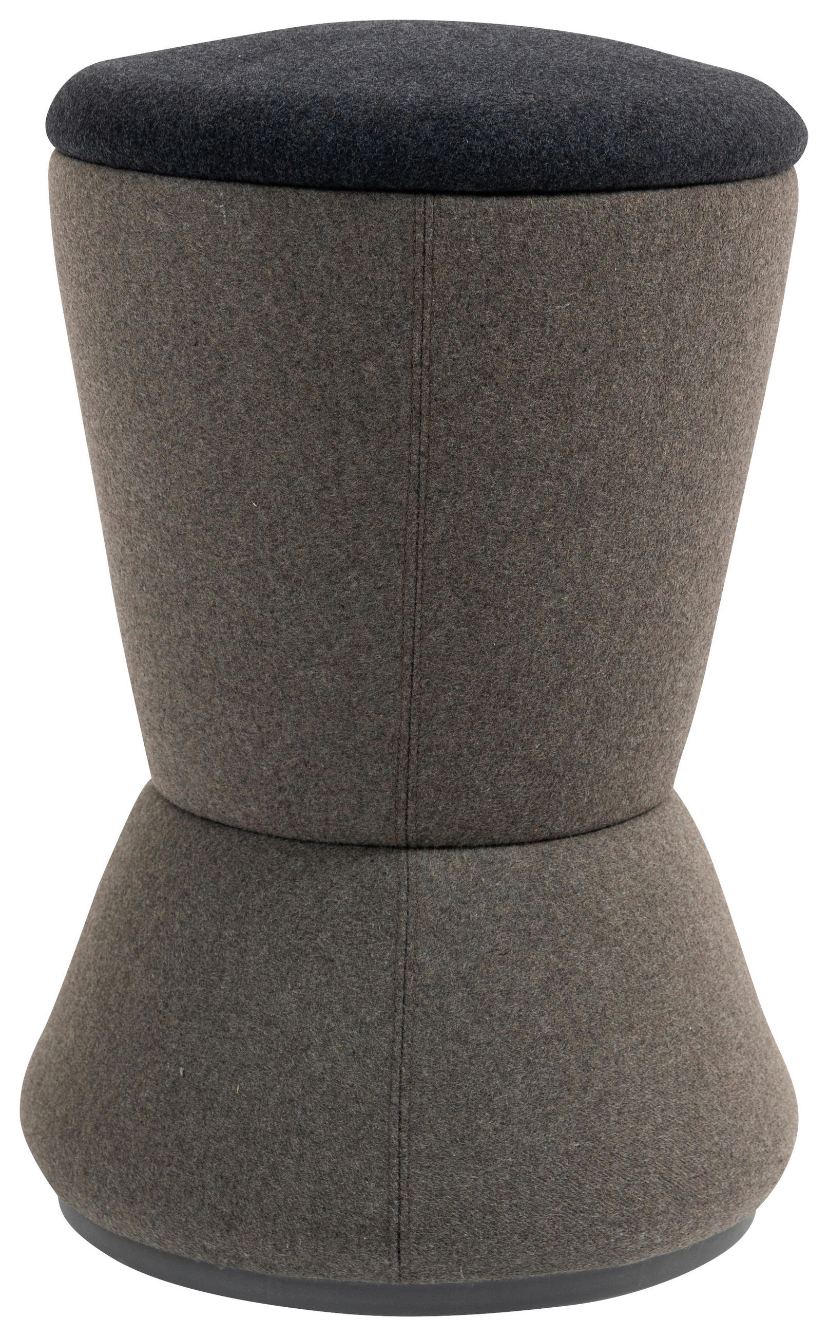 BÜROHOCKER Grau, Schwarz  - Schwarz/Grau, MODERN, Kunststoff/Textil (36,5/57/36,5cm) - Novel