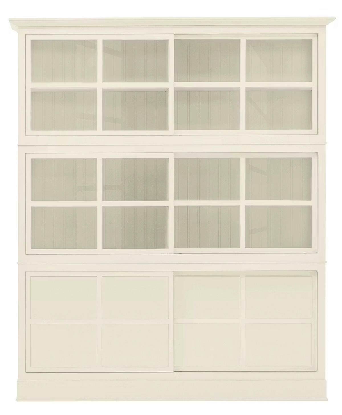 HIGHBOARD UrbanClass  in 190,5/219,5/49 cm  - Weiß, LIFESTYLE, Glas/Holz (190,5/219,5/49cm) - Livetastic