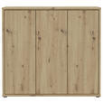 SCHUHSCHRANK 109,2/99,1/34,9 cm  - Eiche Artisan/Grau, MODERN, Holzwerkstoff/Kunststoff (109,2/99,1/34,9cm) - Xora