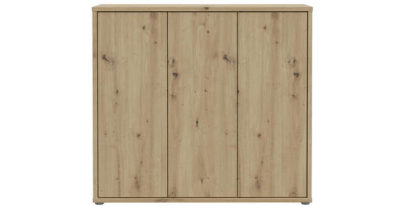 SCHUHSCHRANK 109,2/99,1/34,9 cm  - Eiche Artisan/Grau, MODERN, Holzwerkstoff/Kunststoff (109,2/99,1/34,9cm) - Xora