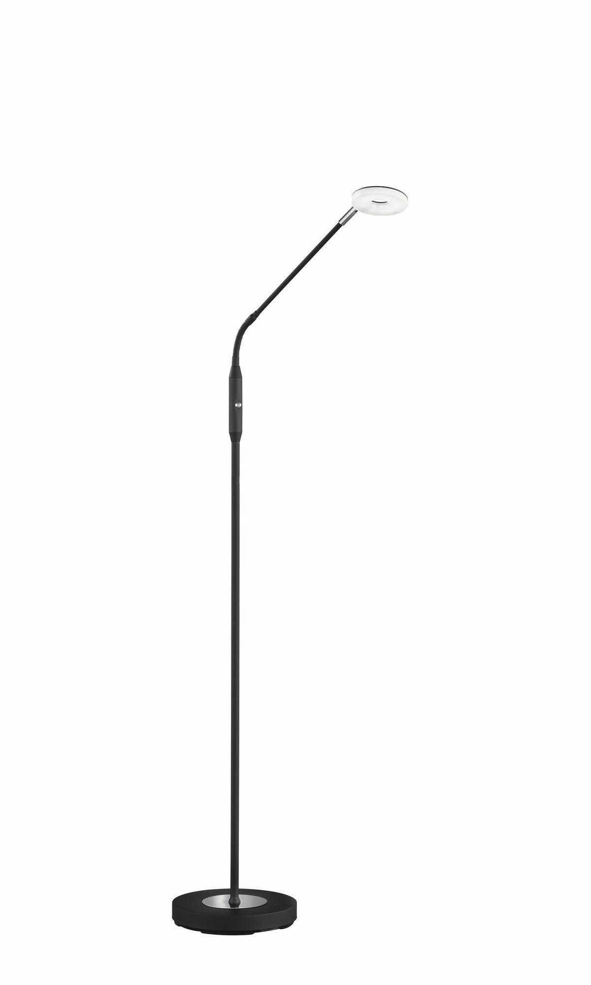 LED-STEHLEUCHTE 23/150 cm    - Schwarz, Basics, Metall (23/150cm)
