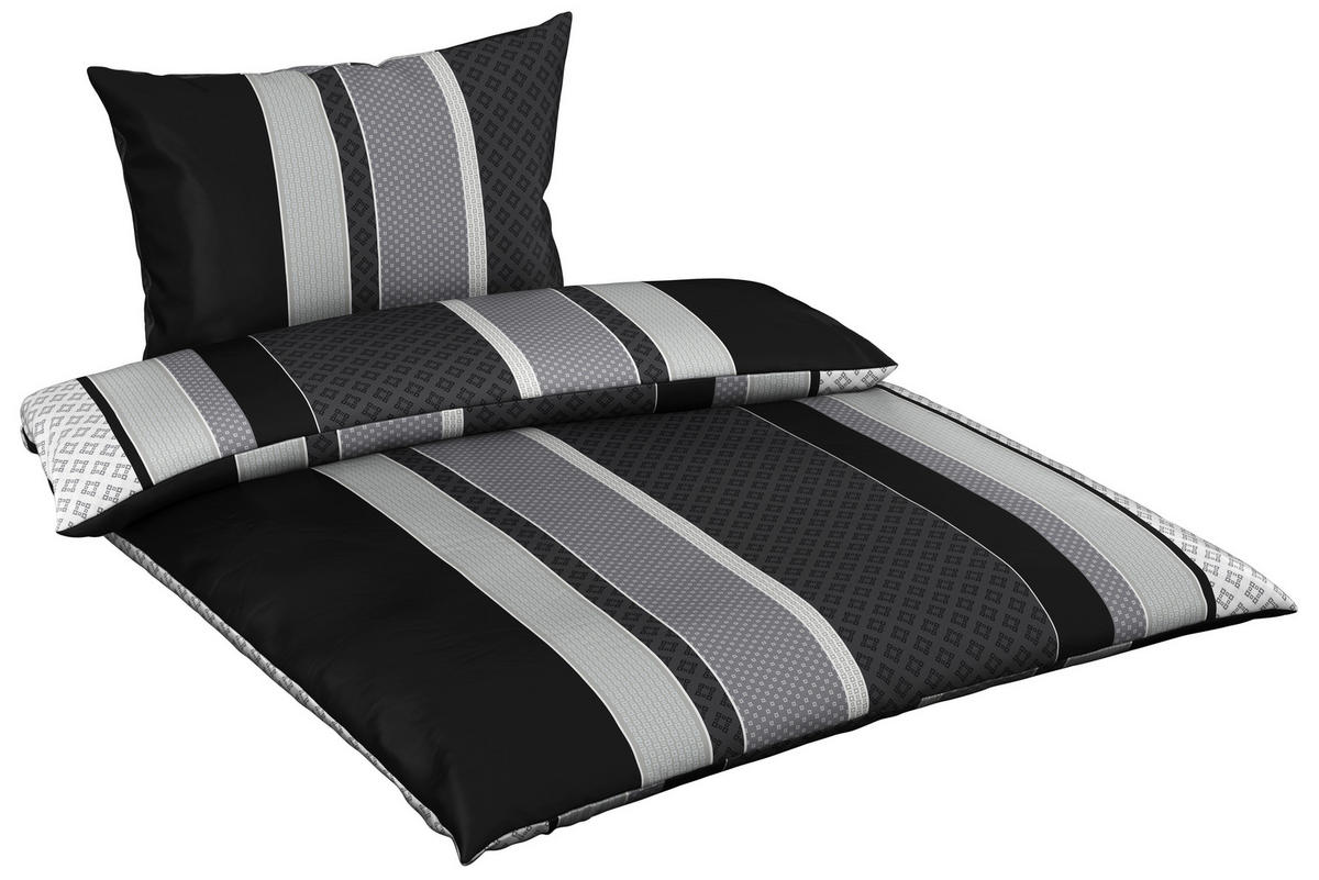 POSTELJINA 140/200 cm saten antracit  - antracit, Dizajnerski, tekstil (140/200cm) - Novel