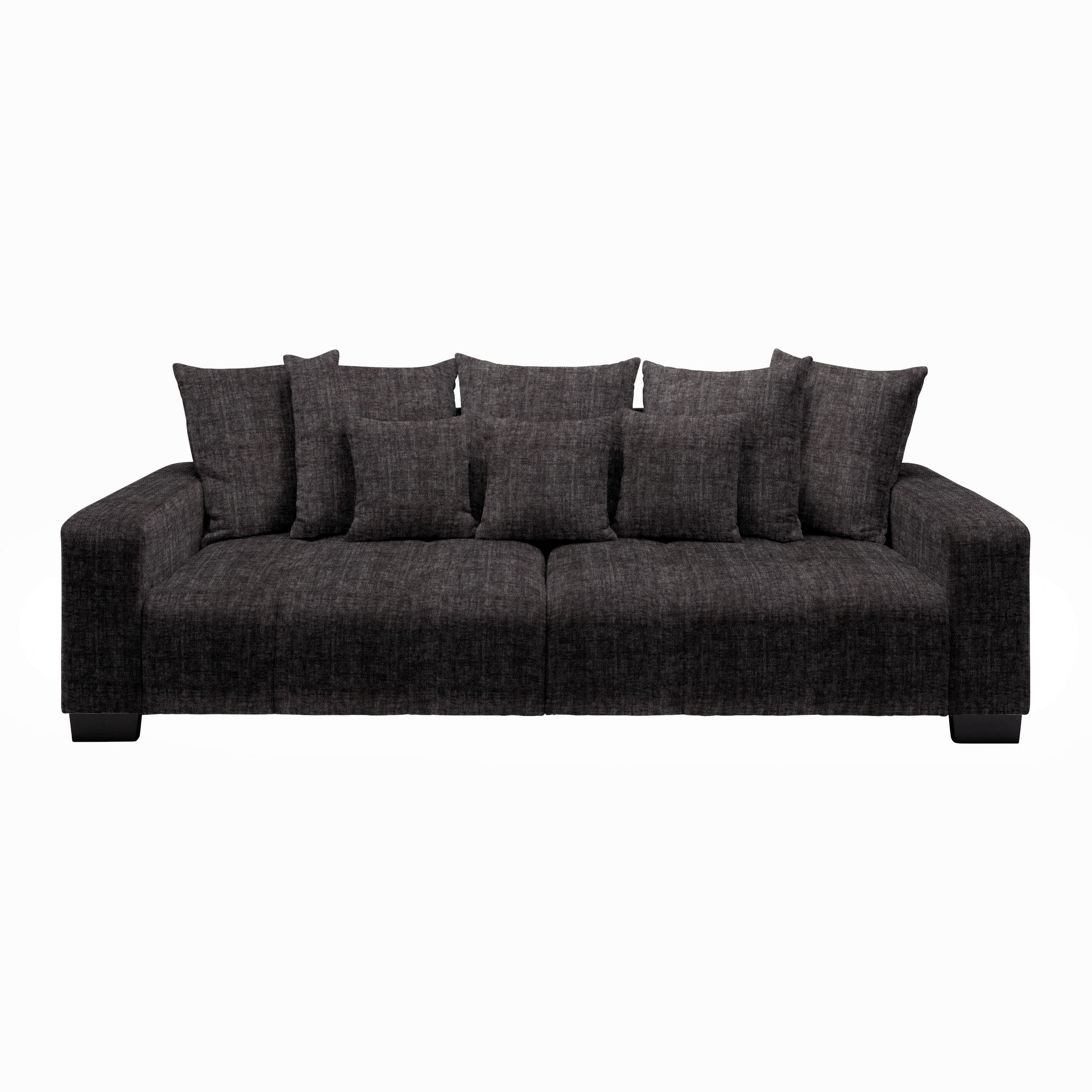 BIG SOFFA i grafitfärgad  - grafitfärgad/svart, Modern, trä (246/93/124cm) - MID.YOU