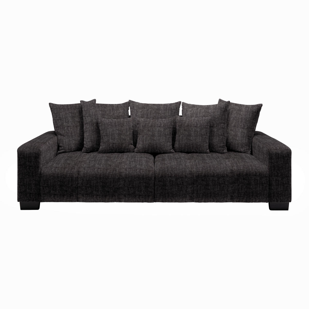 BIG SOFFA i grafitfärgad  - grafitfärgad/svart, Modern, trä (246/93/124cm) - MID.YOU