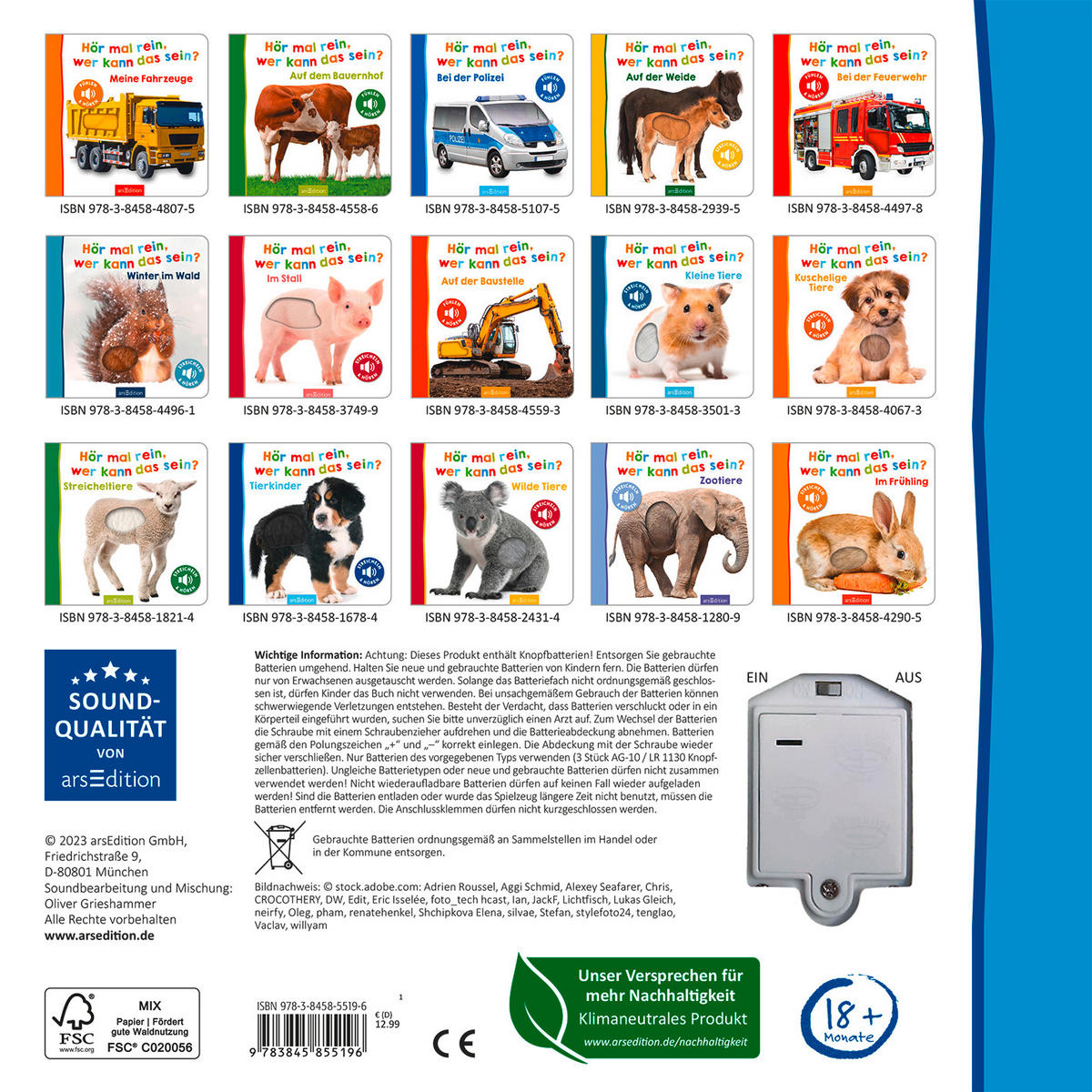 SOUND- UND FÜHLBUCH - Basics (19,7/19,7/1,8cm) - Carlsen