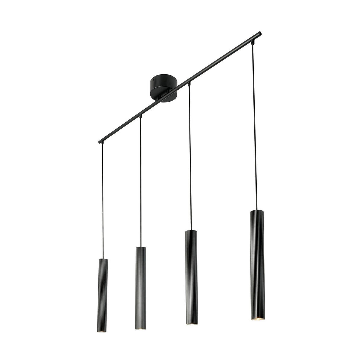 PENDELLEUCHTE 115,5/5/40 cm   - Schwarz, Design, Metall (115,5/5/40cm) - Nordlux