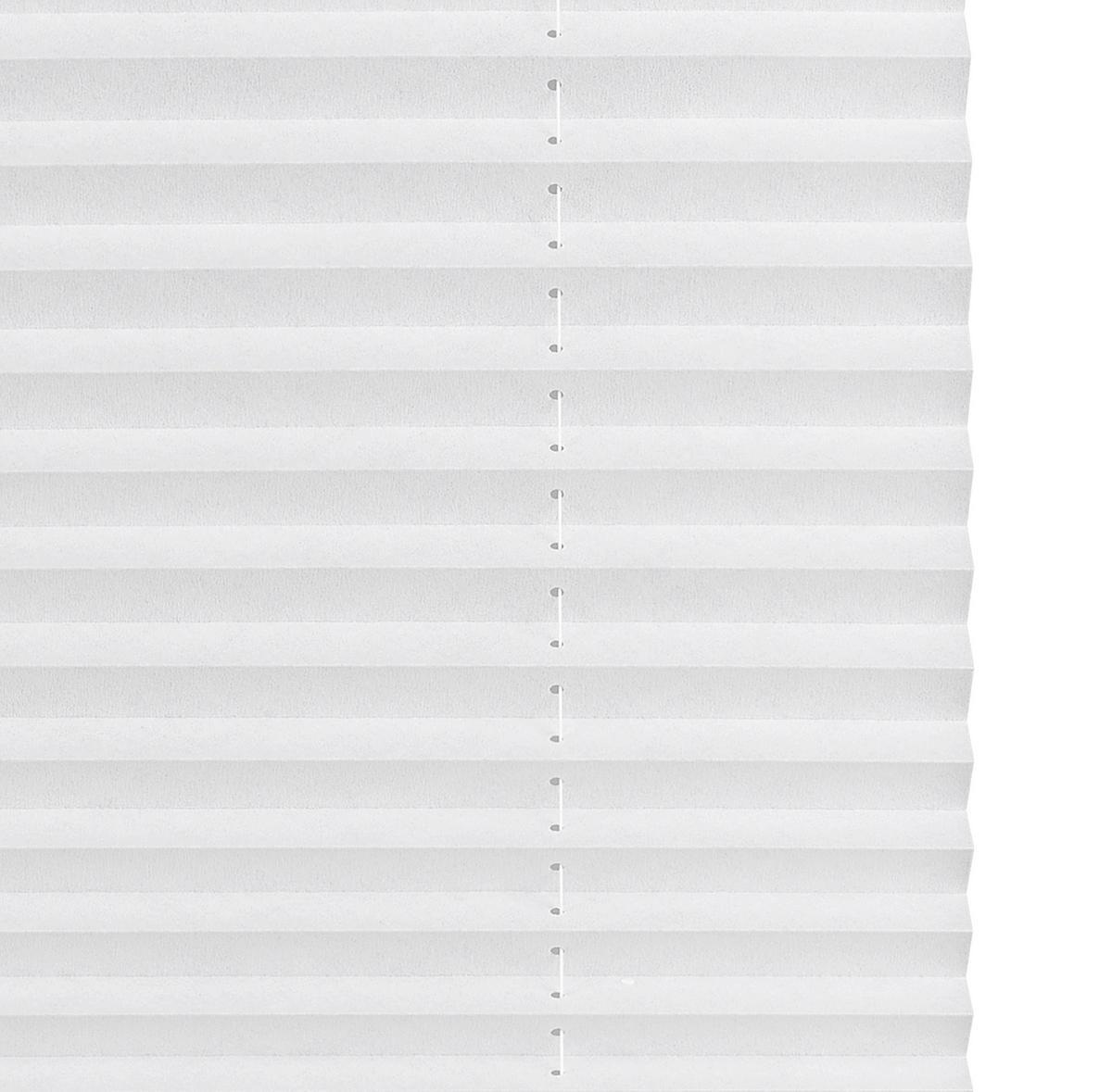 PLISSEE  halbtransparent   80/130 cm   - Weiß, Basics, Textil (80/130cm) - Boxxx