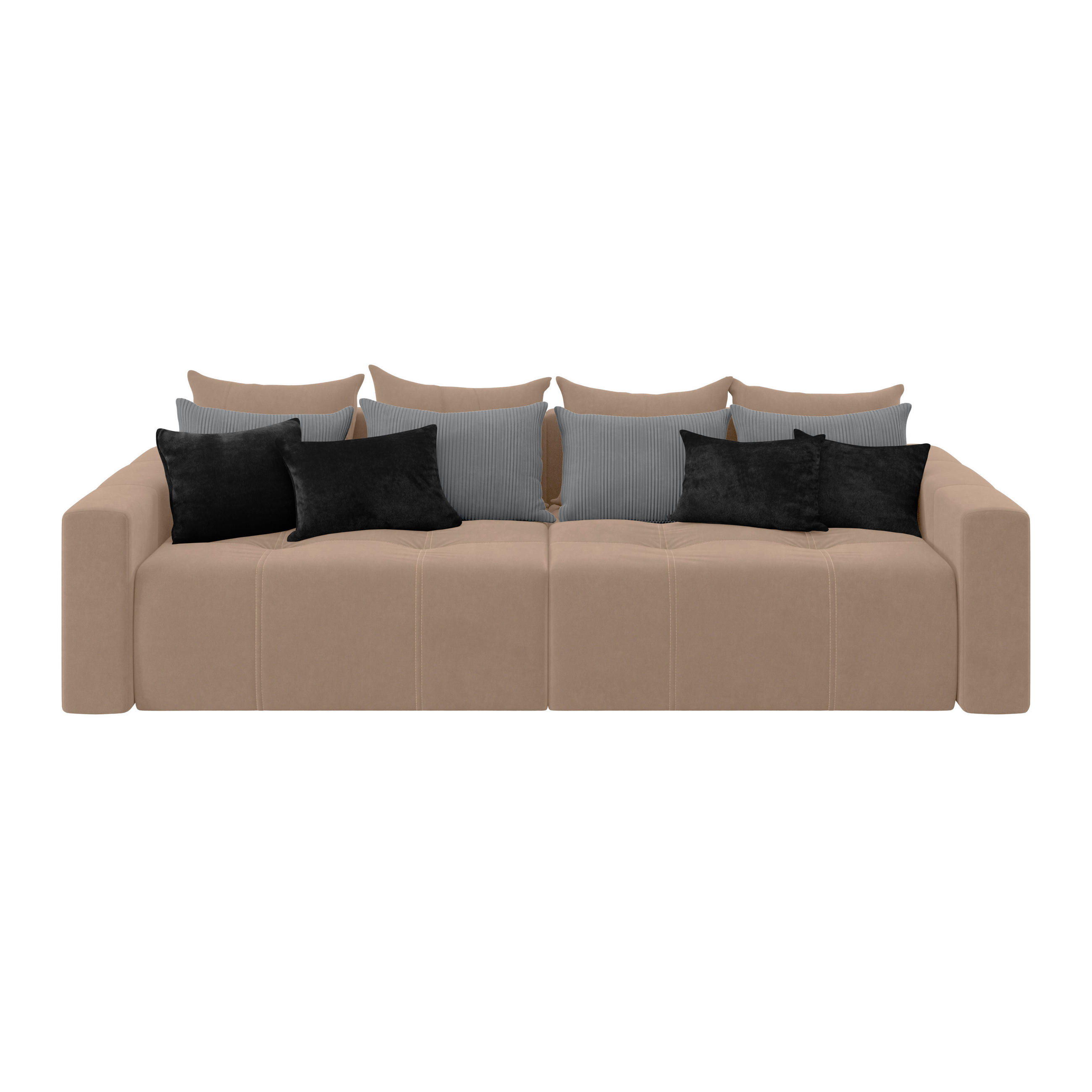 Big Sofa mit Schlaffunktion + Bettkasten Hanna B: 280 cm