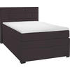 BOXSPRINGBETT 120/200 cm  in Dunkelbraun  - Wengefarben/Dunkelbraun, KONVENTIONELL, Textil (120/200cm) - Carryhome