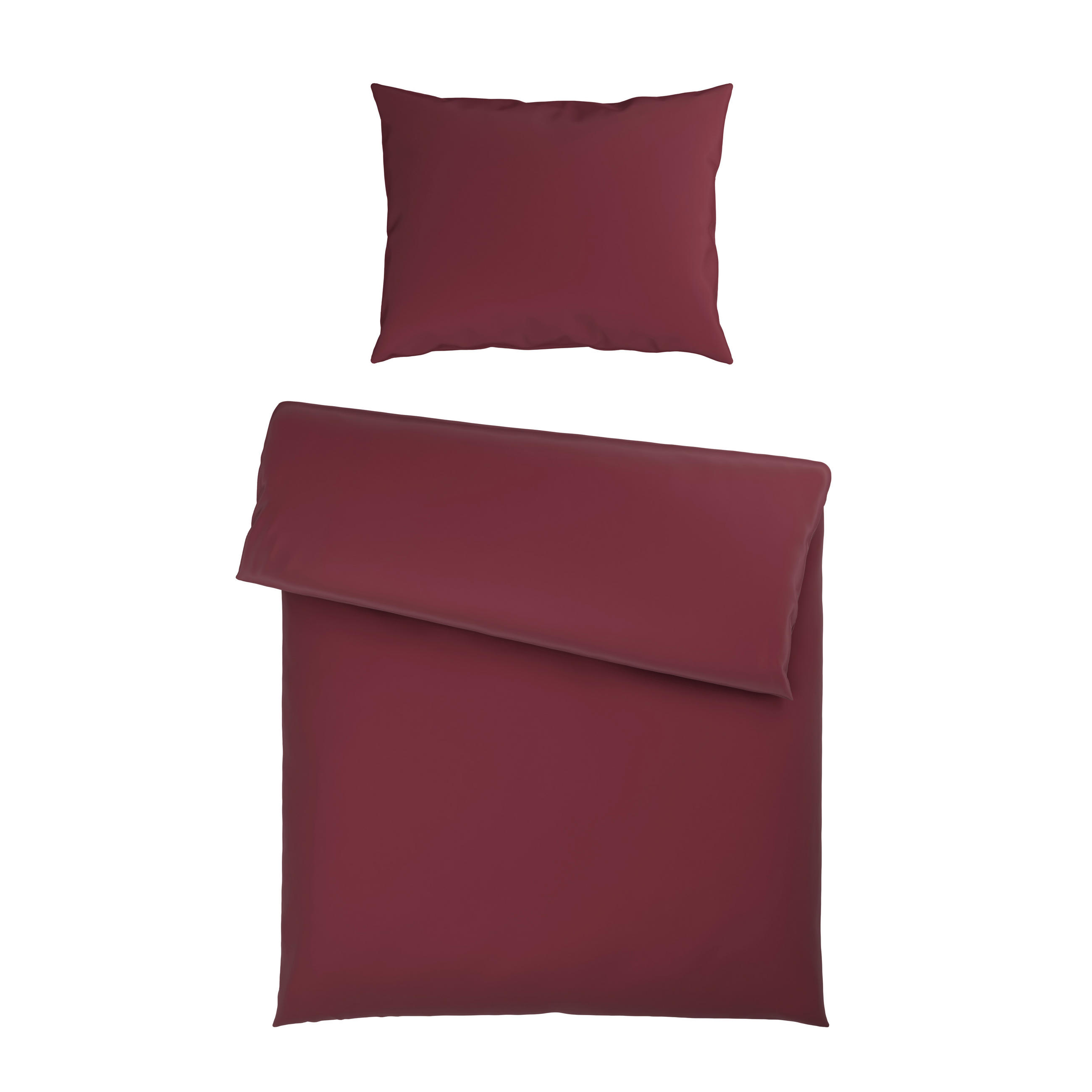 BETTWÄSCHE 2-teilig 140/200 cm  - Rot, Basics, Textil (140/200cm) - Bio:Vio