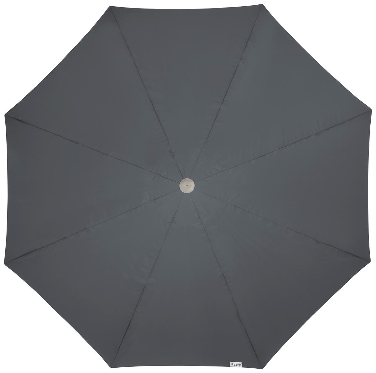 SONNENSCHIRM 500 cm Anthrazit  - Anthrazit/Alufarben, Basics, Textil/Metall (500/500cm) - Doppler