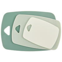 SCHNEIDEBRETT-SET Kunststoff  - Petrol/Creme, Basics, Kunststoff - Homeware Profession.