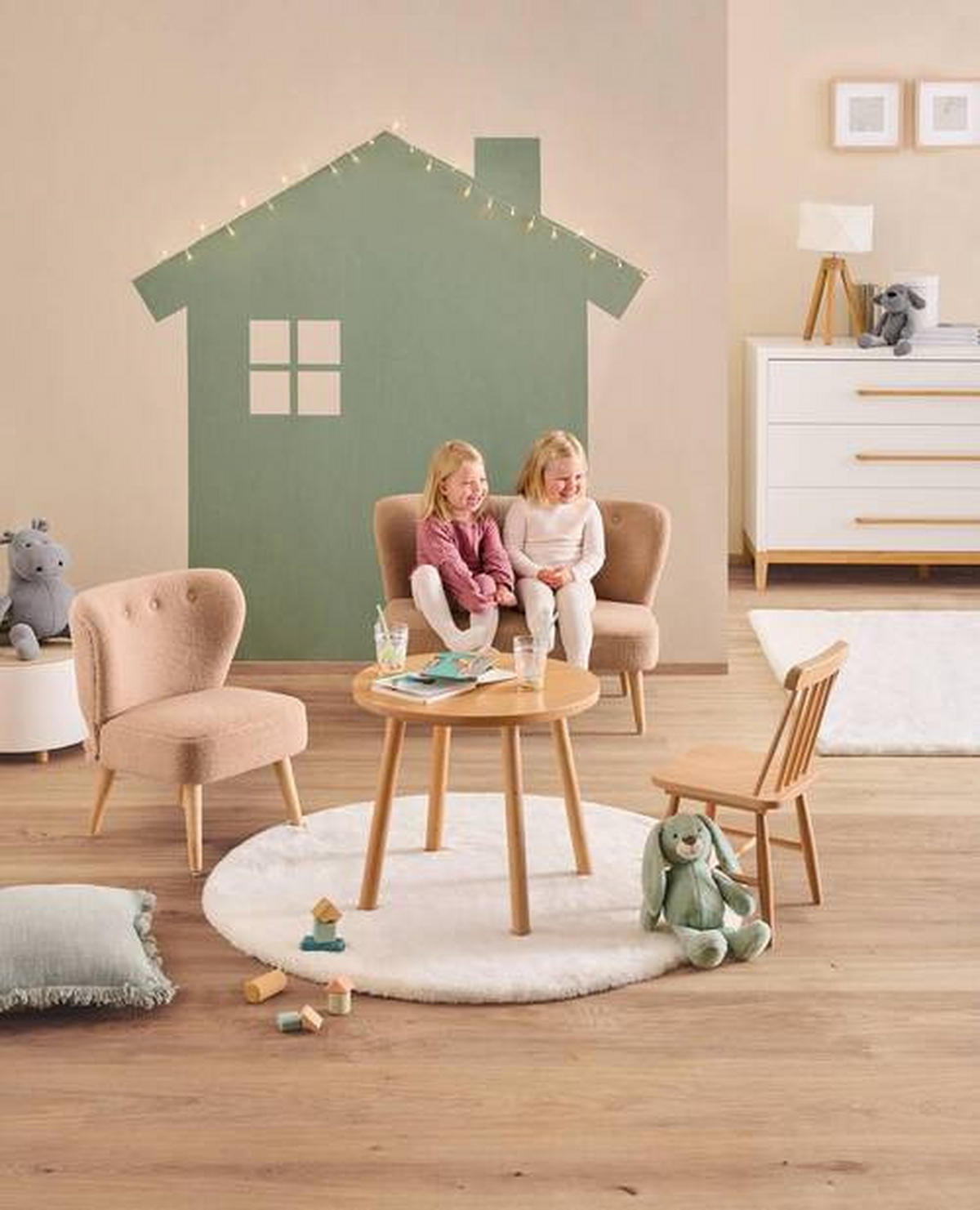 KINDERSITZBANK - Cappuccino, Trend, Holz/Kunststoff (88,5/51,5/60,5cm) - Jimmylee