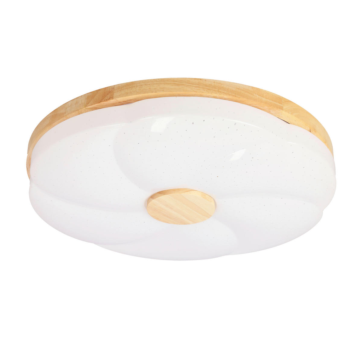 LED-DECKENLEUCHTE 39/39/7.5 cm   - Eichefarben/Weiß, Natur, Kunststoff/Metall (39/39/7.5cm)
