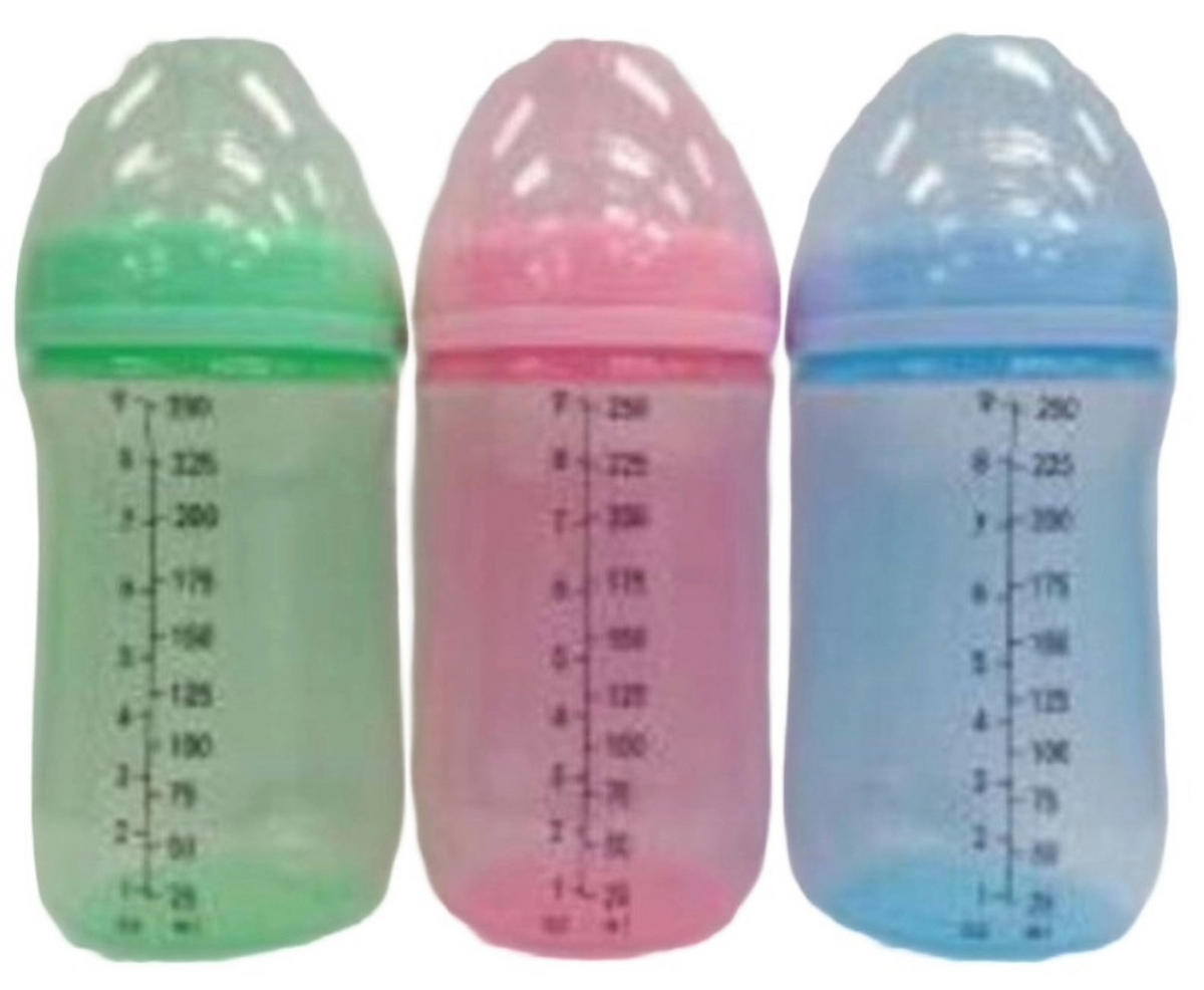 BABYFLASCHE 250 ml  - Türkis/Blau, Basics, Kunststoff (6,5/6,5/16cm) - My Baby Lou