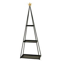 DEKORAČNÝ REGÁL, hrdzavá - hrdzavá, Design, kov (61,00/30,00/172,00cm)