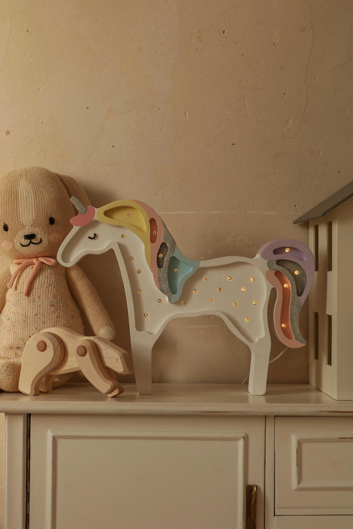 KINDERWANDLEUCHTE Animals 38/5.5/30 cm   - Multicolor, Natur, Holz (38/5.5/30cm)