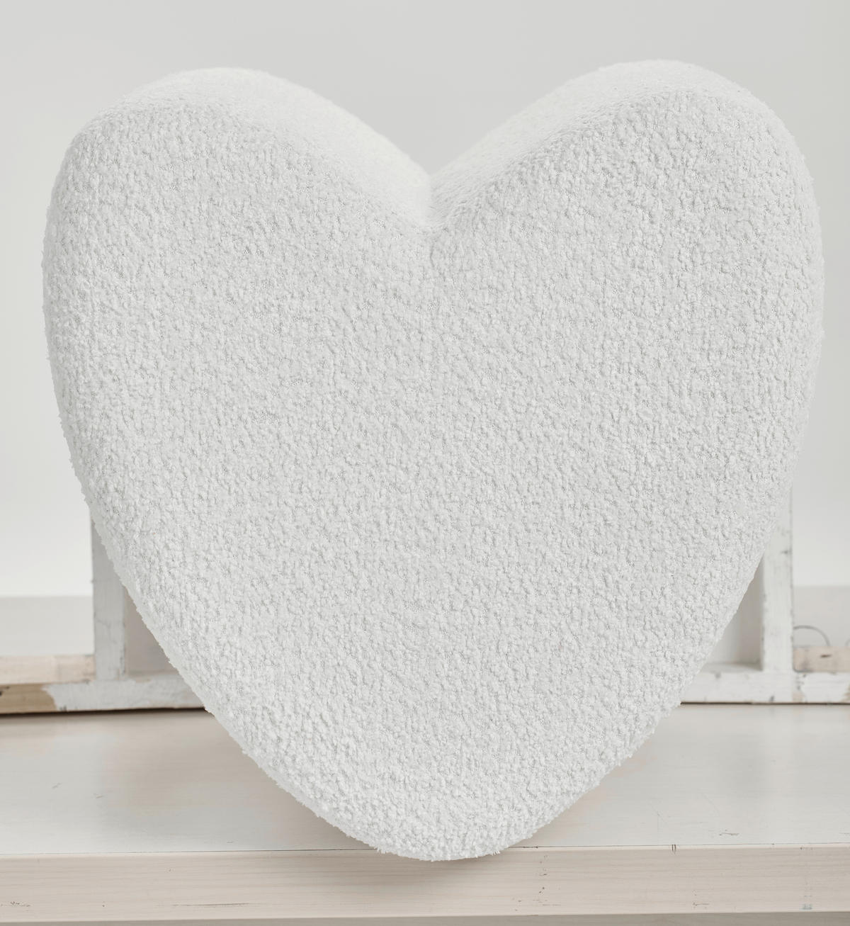 HOCKER Vliesstoff, Bouclé Weiß  - Weiß, Trend, Textil (41/44/41cm) - Xora
