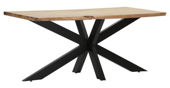 TISCHGESTELL Schwarz   - Schwarz, Design, Metall (163/72/73cm) - Landscape