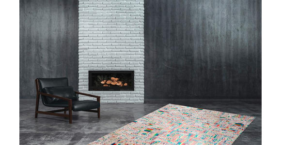 FLACHWEBETEPPICH 120/170 cm Multicolor, Beige  - Beige/Multicolor, Design, Leder/Textil (120/170cm) - Novel