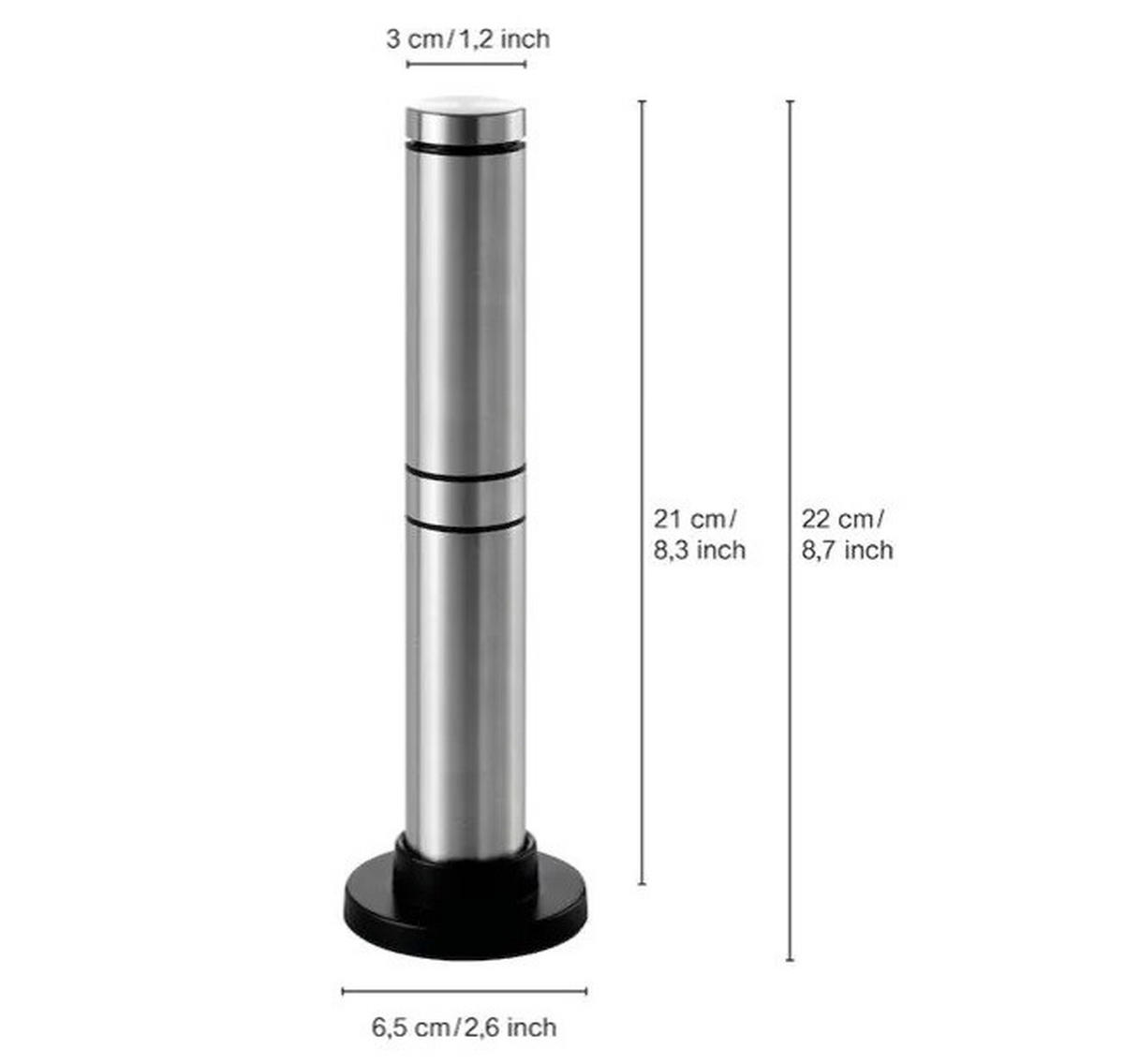 MILCHSCHÄUMER   - Edelstahlfarben, Design, Kunststoff/Metall (3/21cm) - AdHoc