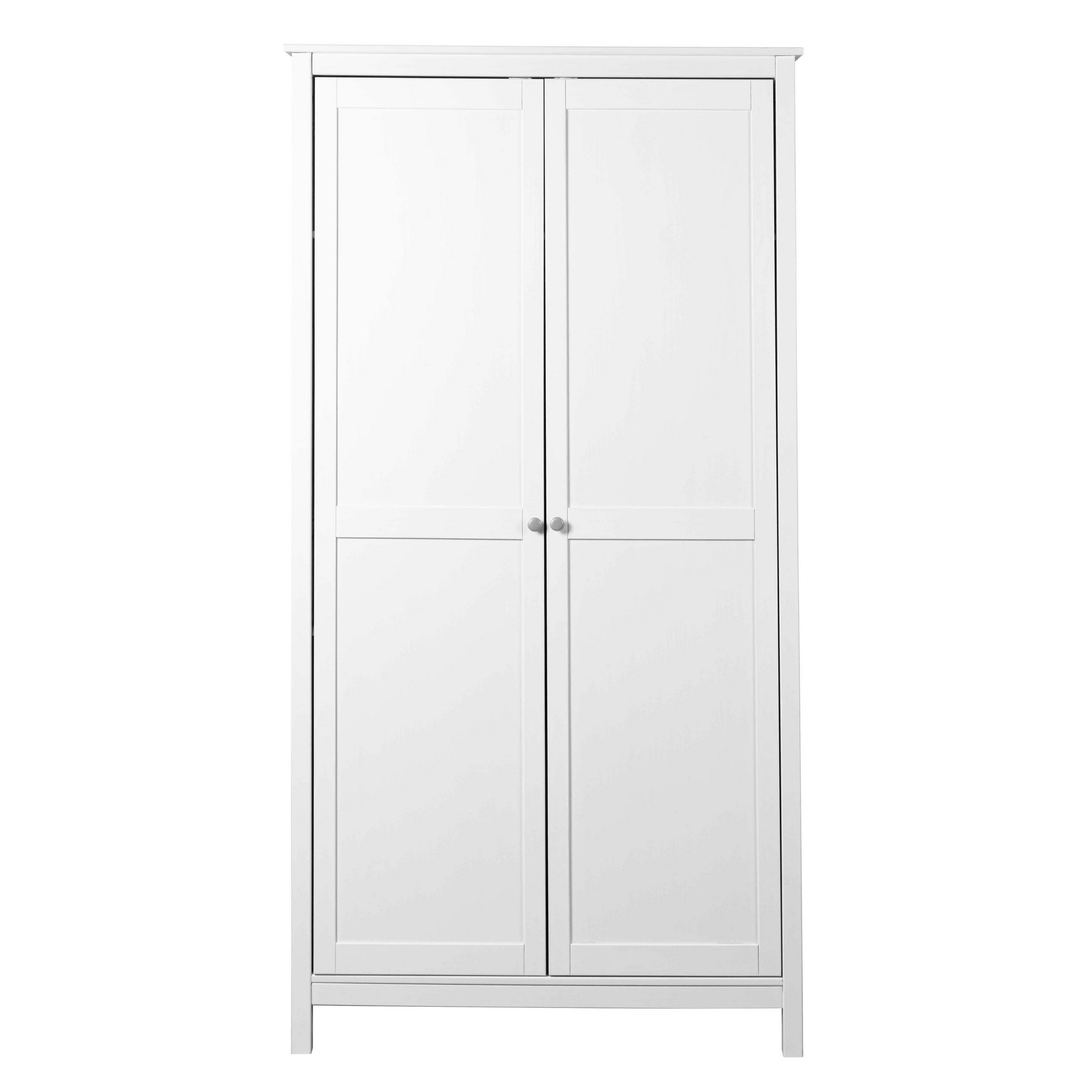 ORMAR ZA ODJEĆU bijela   - bijela/srebrne boje, Moderno, metal/drvo (106/210/60cm)