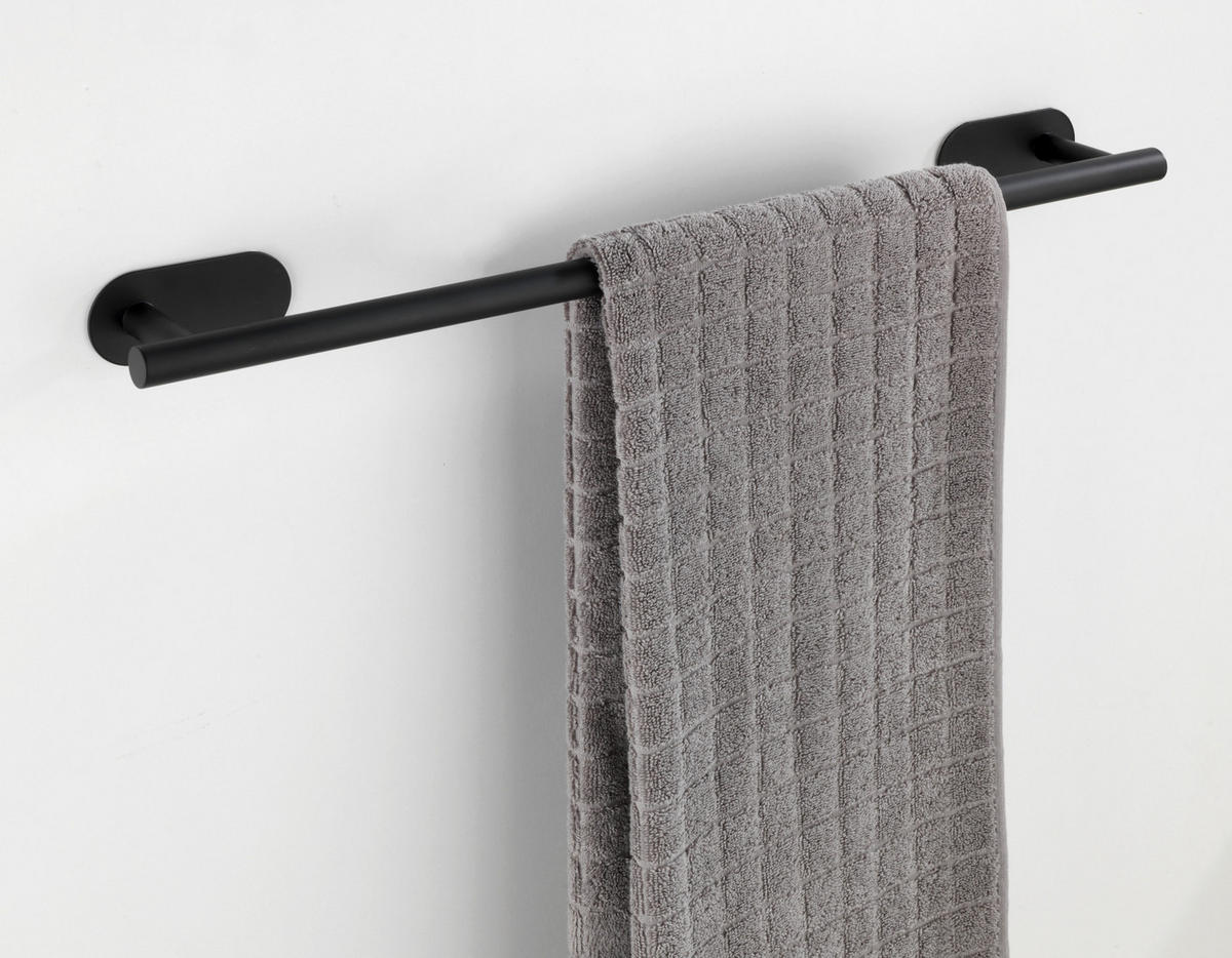 HANDDUKSHÅLLARE 6/66,8/8,8 cm  - svart, Design, metall (6/66,8/8,8cm)