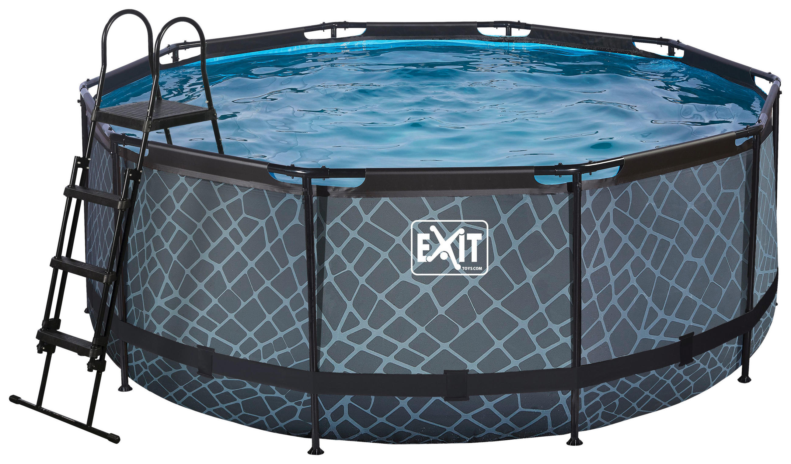 Thumbnail - Exit Toys Exit, Grau, Metall, Steine, 122 cm, Freizeit, Pools und Wasserspaß, Pools, Aufstellpools