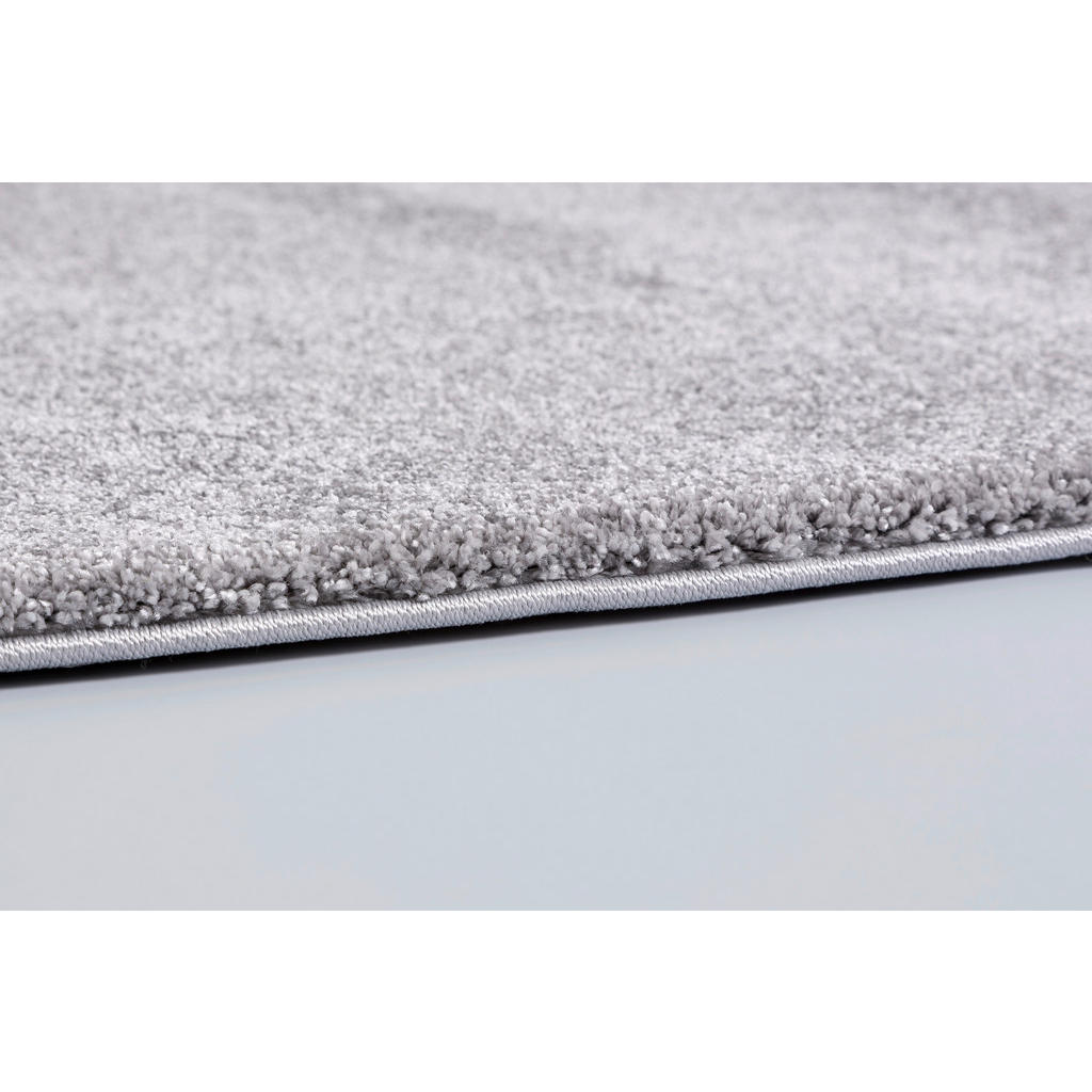 Thumbnail - Schöner Wohnen Hochflorteppich Joy, Hellgrau, Textil, rechteckig, 80x150 cm, für Fußbodenheizung geeignet, antistatisch,...
