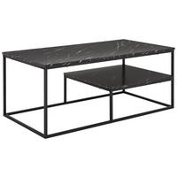MĂSUȚĂ DE CAFEA - antracit/negru, Design, metal/material pe bază de lemn (110/60/45cm) - MID.YOU