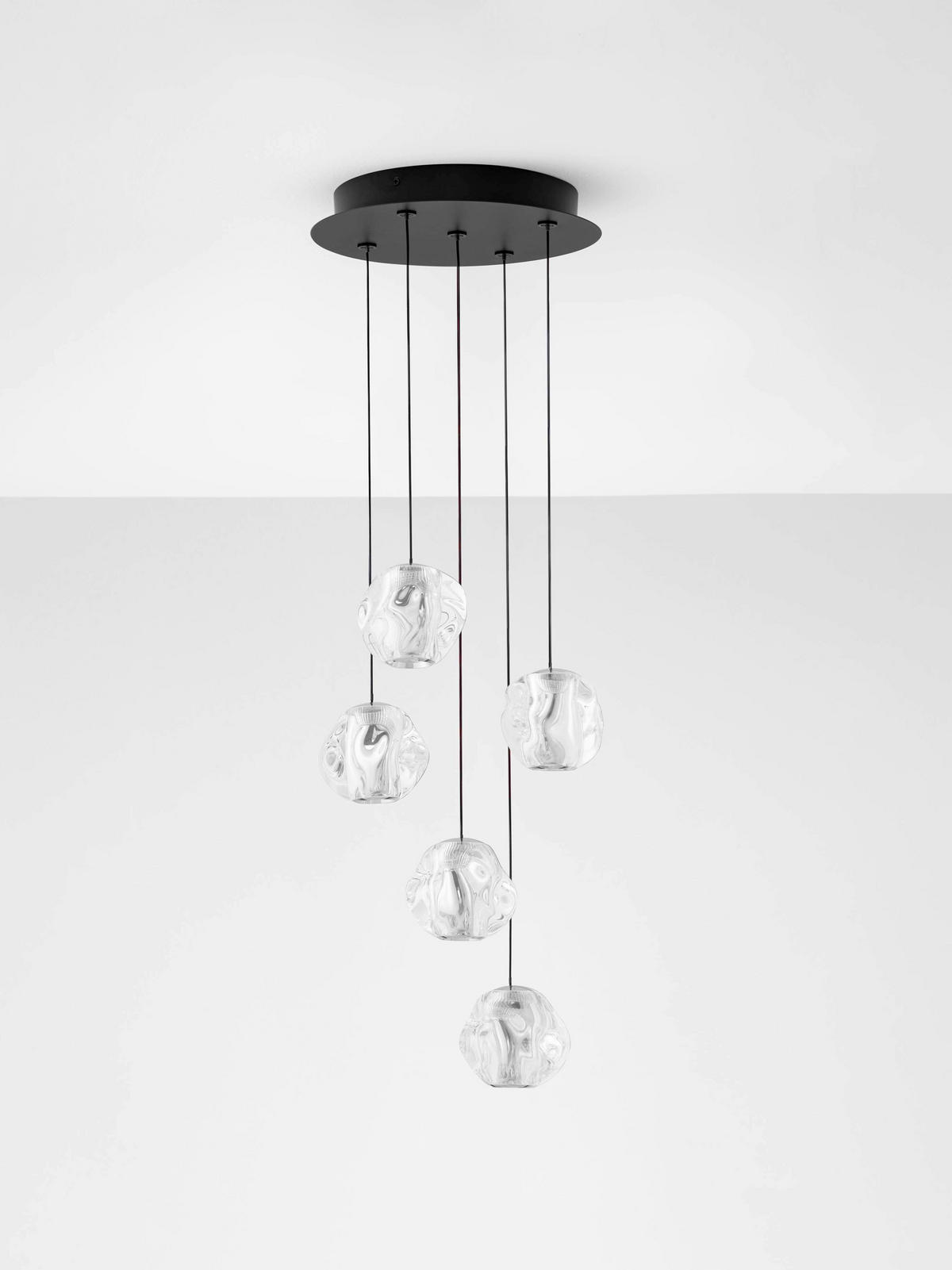 LED-PENDELLEUCHTE Ifos 30/150 cm  - Schwarz, Design, Metall (30/150cm)