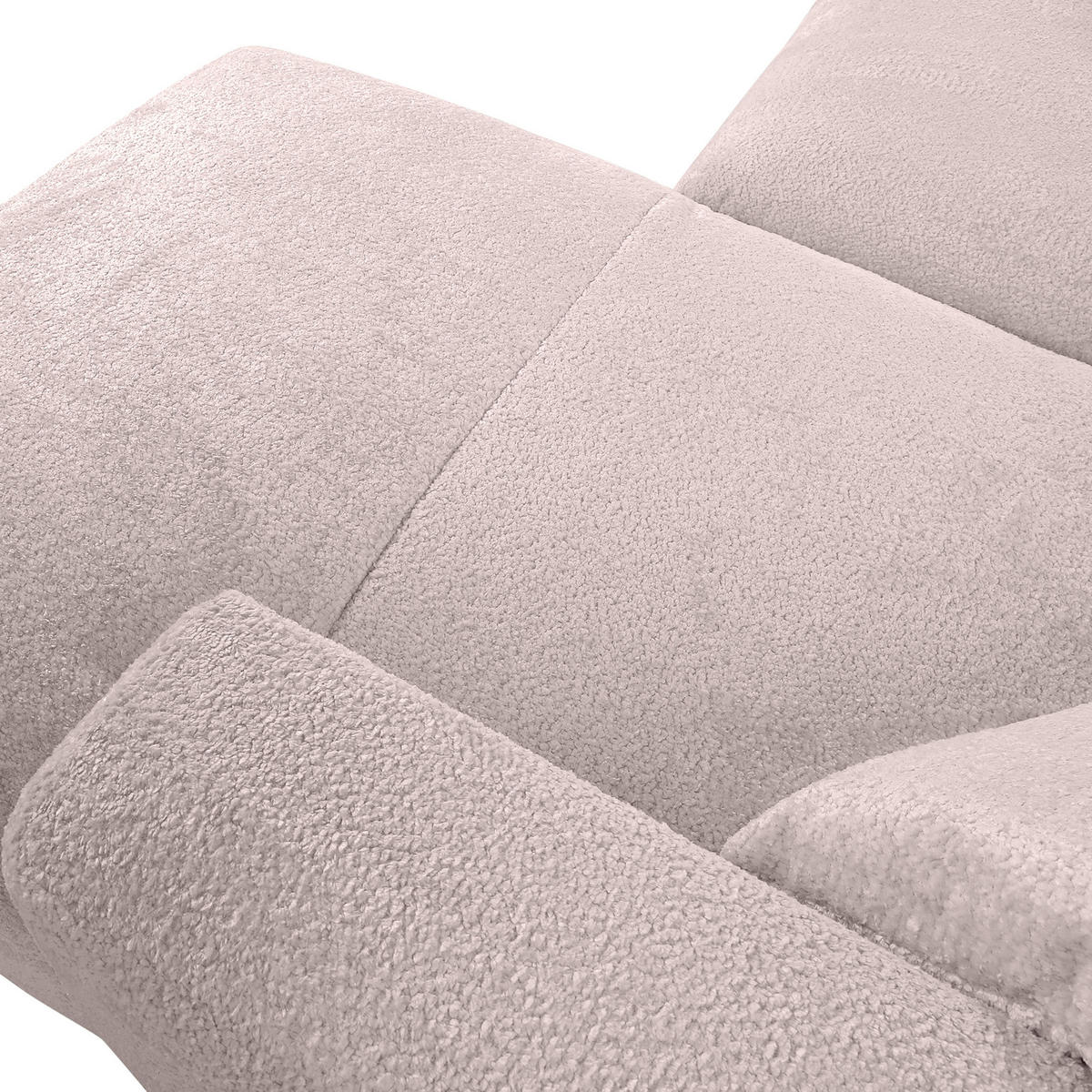 ECKSOFA Rosa Chenille  - Creme/Schwarz, MODERN, Kunststoff/Textil (323/178cm) - Carryhome