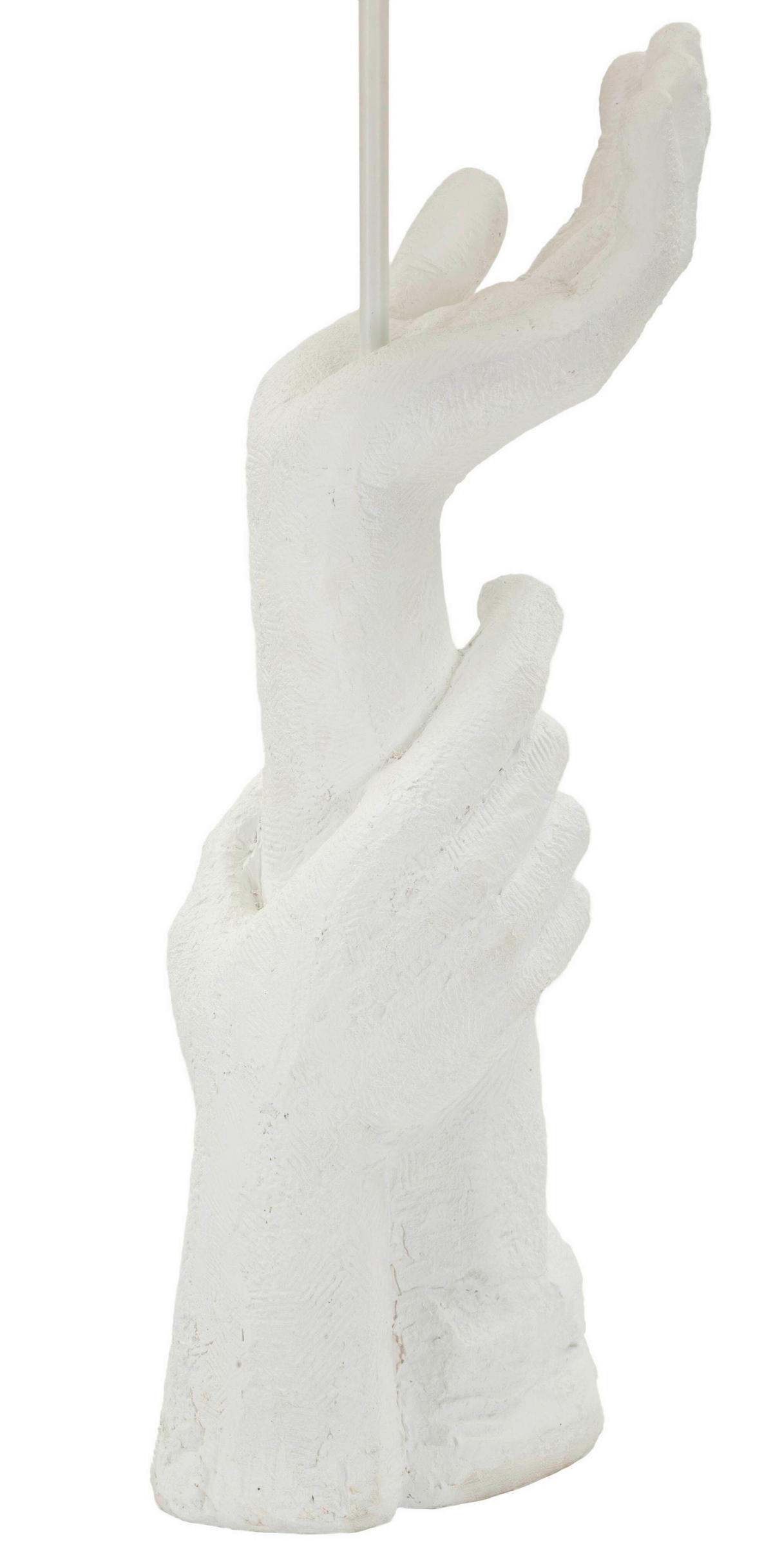 TISCHLEUCHTE - Weiß, Basics, Kunststoff/Textil (35/93/35cm)