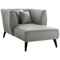 XXL-SESSEL in Lederlook Grau  - Schwarz/Grau, Modern, Holz/Textil (108/84/155cm) - Livetastic