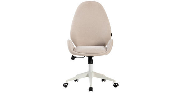 DREHSTUHL in Webstoff Beige - Beige/Weiß, MODERN, Kunststoff/Textil (56/105-115/57cm) - Carryhome