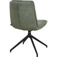 STUHL - Schwarz/Olivgrün, Design, Textil/Metall (49/90/68cm) - Johann Jakob