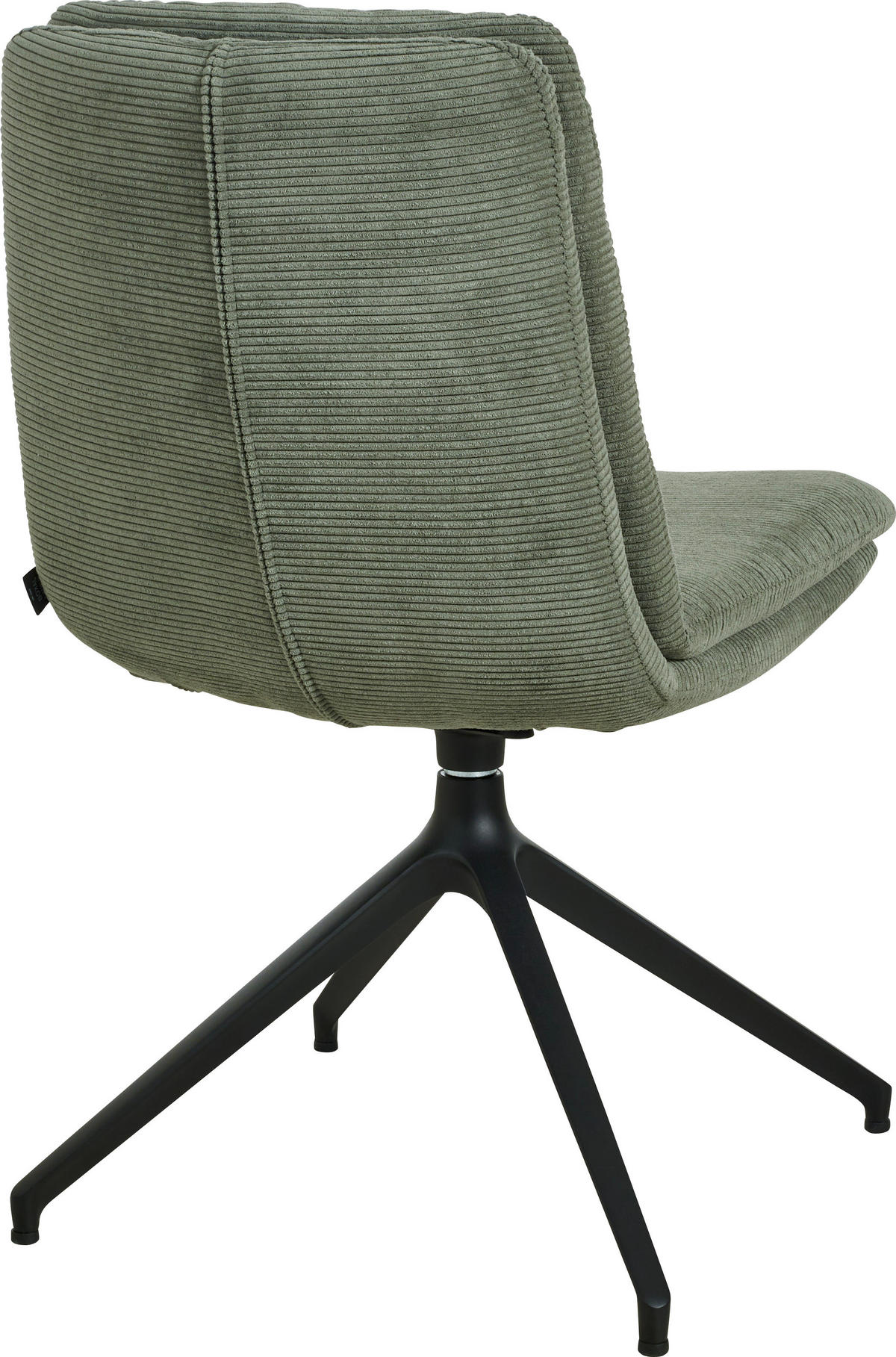 STUHL - Schwarz/Olivgrün, Design, Textil/Metall (49/90/68cm) - Johann Jakob
