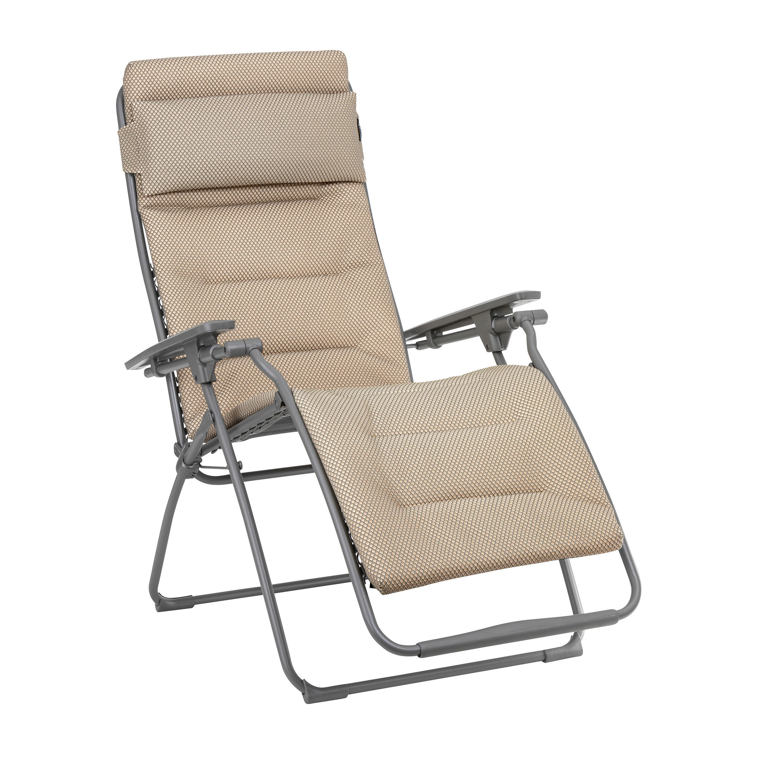 GARTEN-RELAXSESSEL Stahl  - Titanfarben/Mokka, Basics, Kunststoff/Textil (71/115/88cm) - Lafuma Mobilier