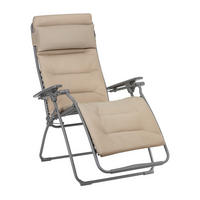 GARTEN-RELAXSESSEL Stahl  - Titanfarben/Mokka, Basics, Kunststoff/Textil (71/115/88cm) - Lafuma Mobilier