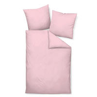 BETTWÄSCHE Giacomo Makosatin 155/220 cm  - Hellrosa, Basics, Textil (155/220cm) - Janine