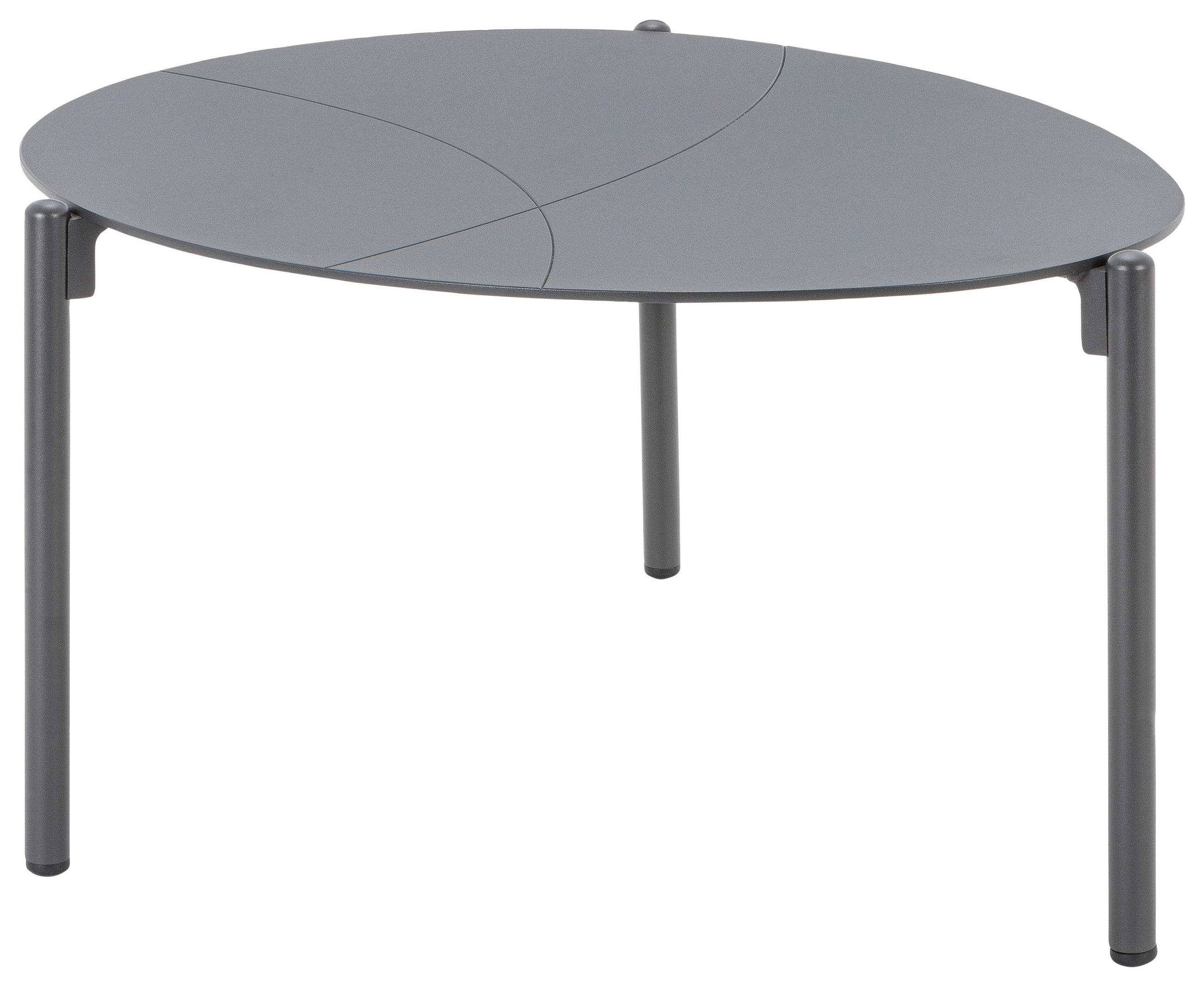 STÔL NA TERASU, kov, 65/65/42,5 cm - antracitová, Modern, kov (65/65/42,5cm) - Amatio