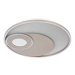 LED-DECKENLEUCHTE 50/5 cm  - Champagner/Silberfarben, Design, Kunststoff/Metall (50/5cm) - Novel
