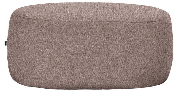 HOCKER in Textil Rotbraun  - Rotbraun/Schwarz, MODERN, Kunststoff/Textil (88/43/66cm) - Hom`in