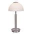 LED-TISCHLEUCHTE - Weiß/Nickelfarben, Design, Glas/Metall (16/29cm) LED-TISCHLEUCHTE - Weiß/Nickelfarben, Design, Glas/Metall (16/29cm)