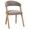 STUHL  in Flachgewebe  - Hellbraun/Wildeiche, Modern, Holz/Textil (56/81/66cm) - Venda