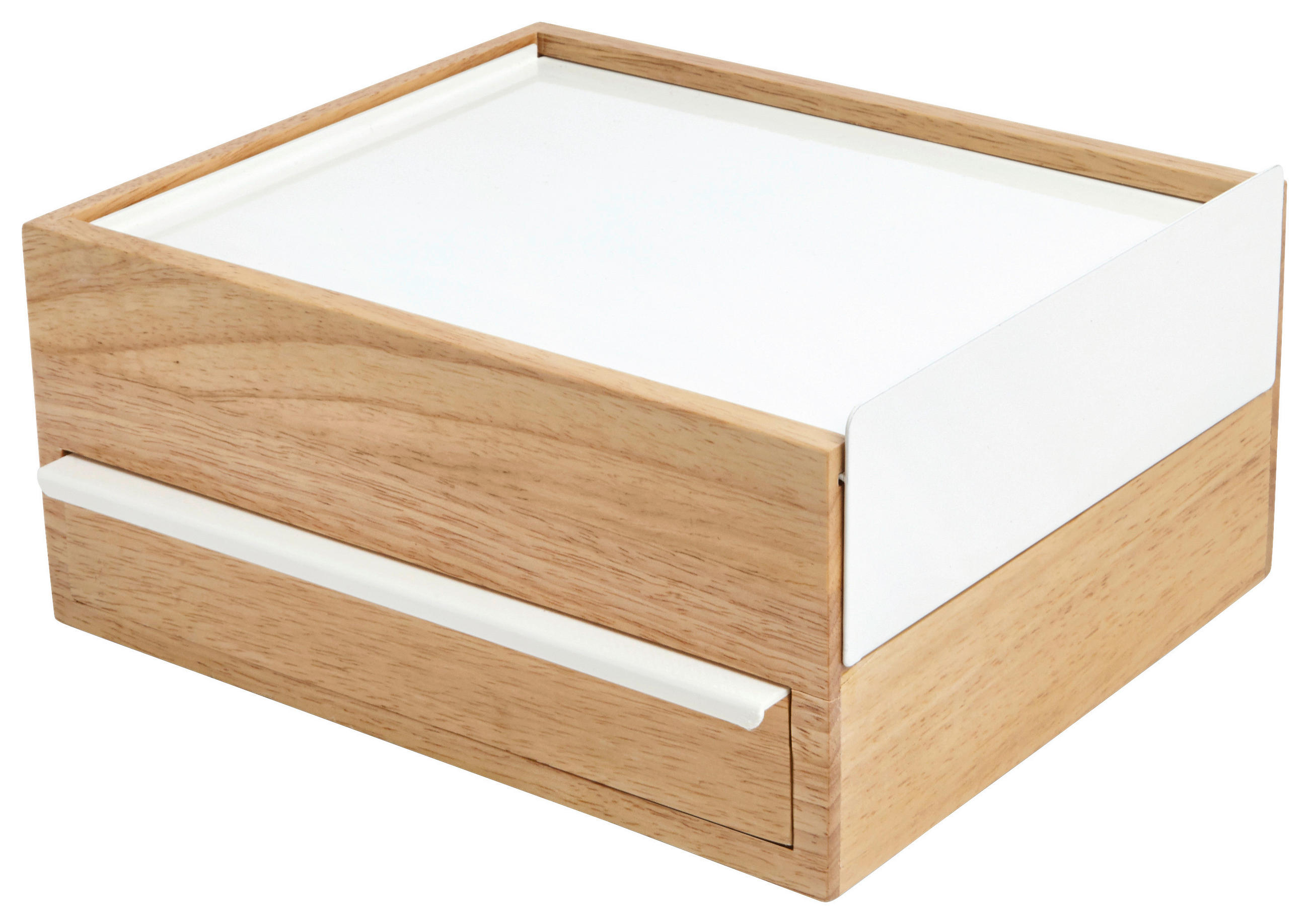 SCHMUCKBOX - Naturfarben/Weiß, Design, Holz/Metall (22,1/11,9/25,9cm) - Umbra