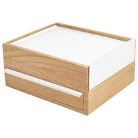SCHMUCKBOX - Naturfarben/Weiß, Design, Holz/Metall (22,1/11,9/25,9cm) - Umbra