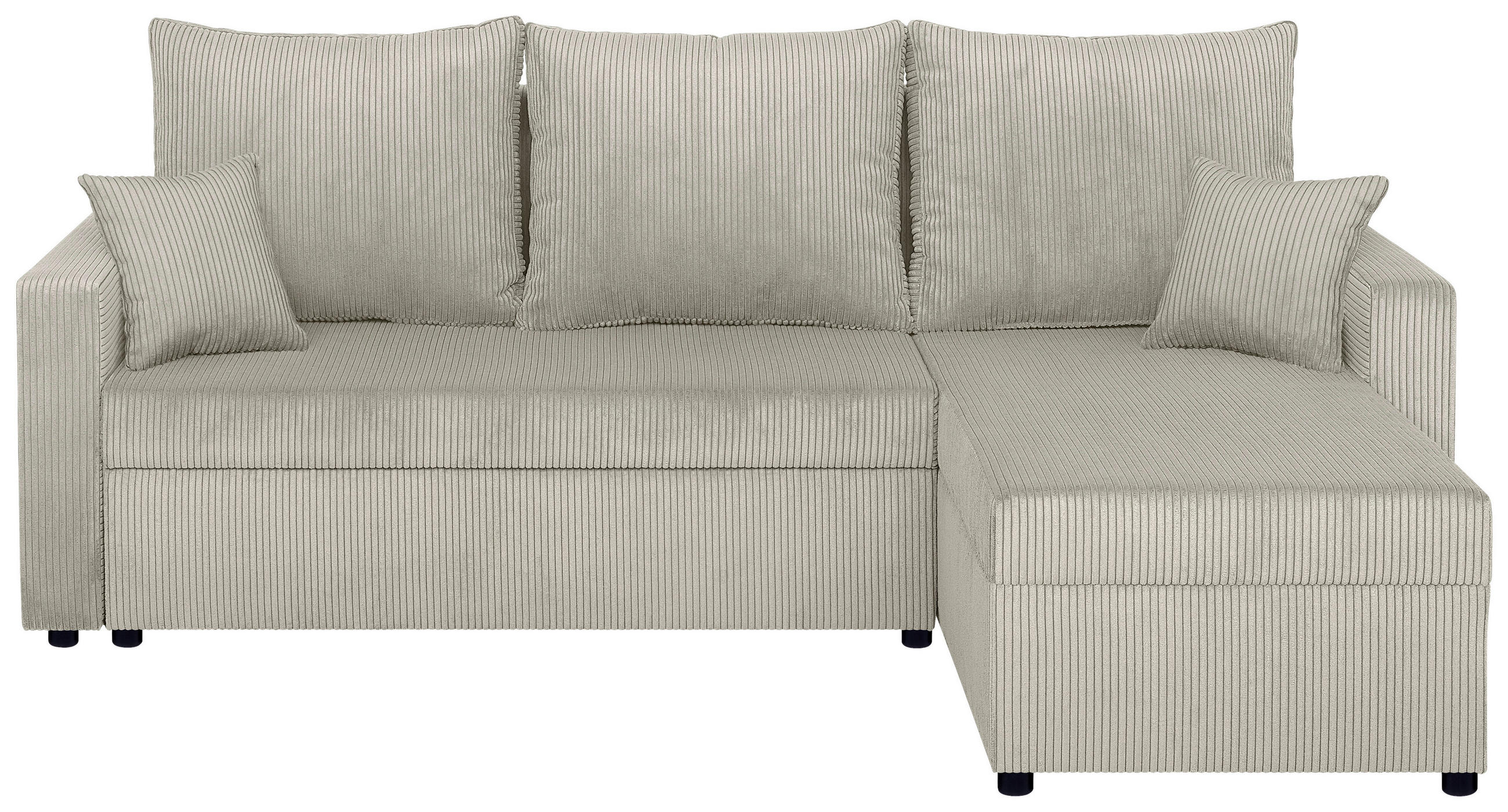 P & B ROHOVÁ SEDAČKA, textil, kompozitní dřevo, krémová