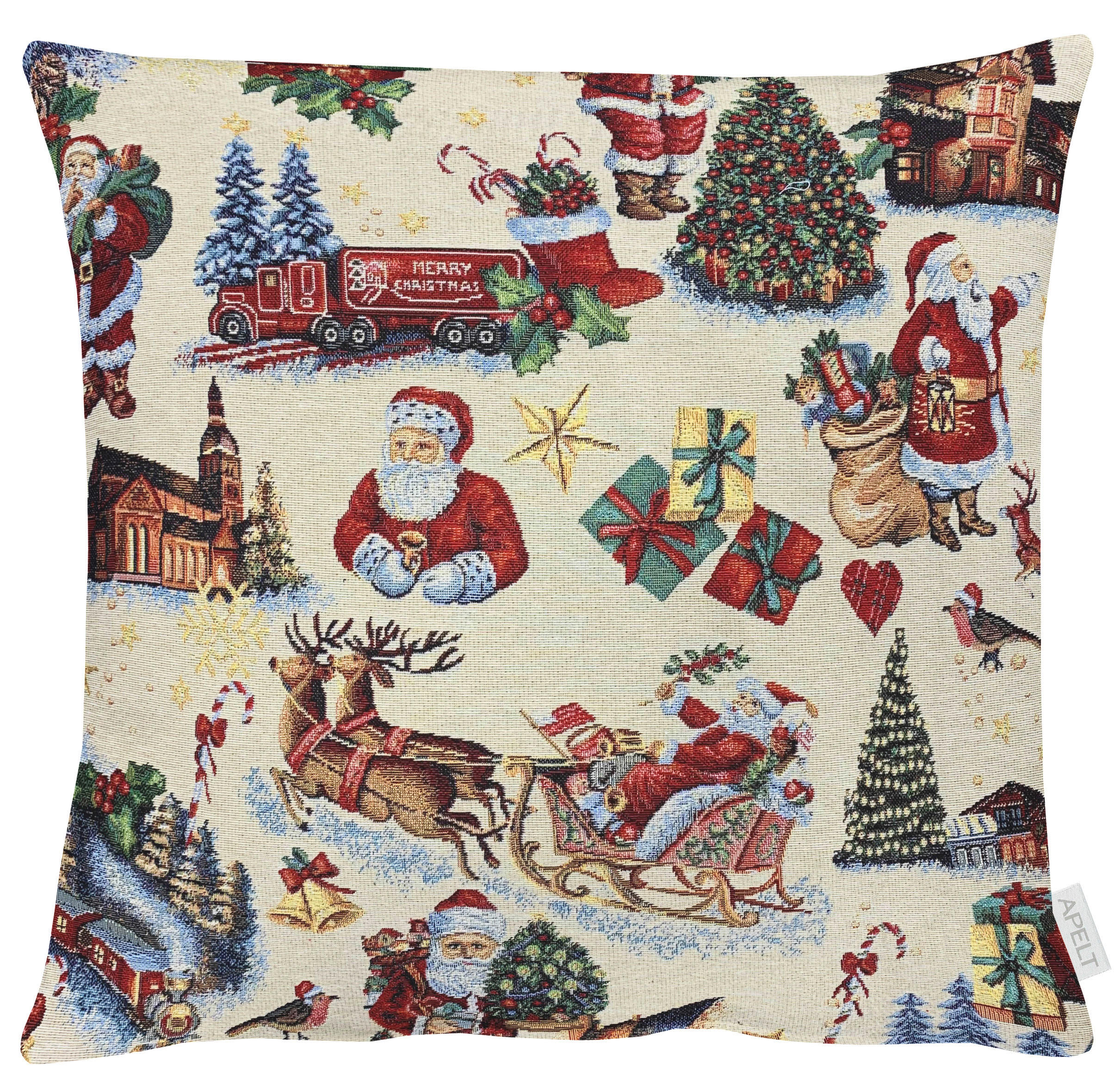 KISSENHÜLLE 49/49 cm  - Multicolor, Design, Textil (49/49cm) - X-Mas