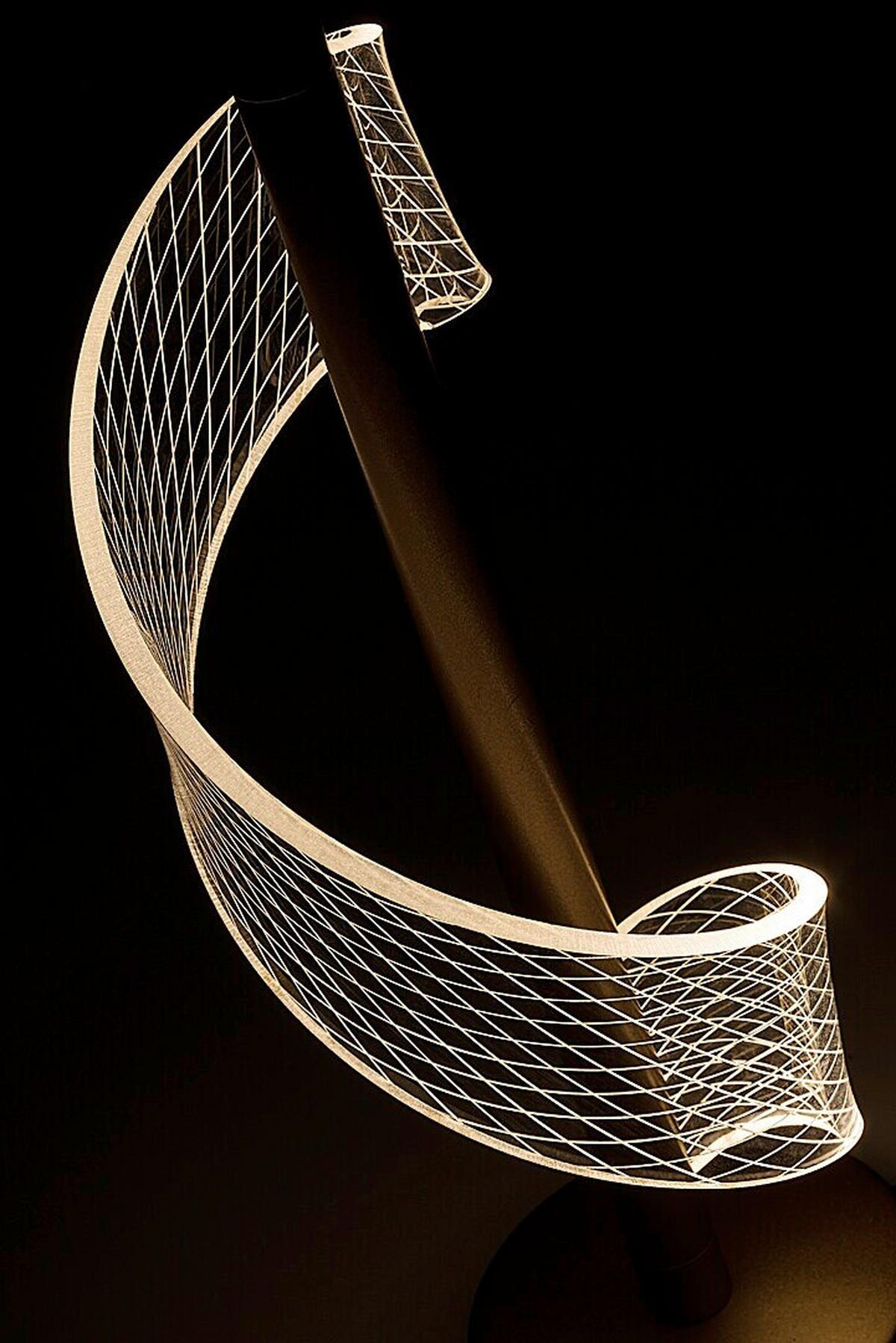 STONA LED LAMPA Zofrael  - prozirna/zlatna, Dizajnerski, metal/plastika (13/33.5cm)